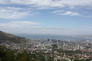 View from table mountain South Africa